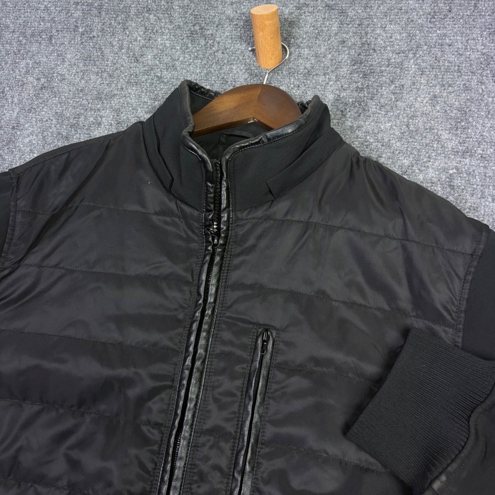 Dixxon The Resistor Jacket Mens XL Black Quilted Hybrid Puffer Softshell Coat